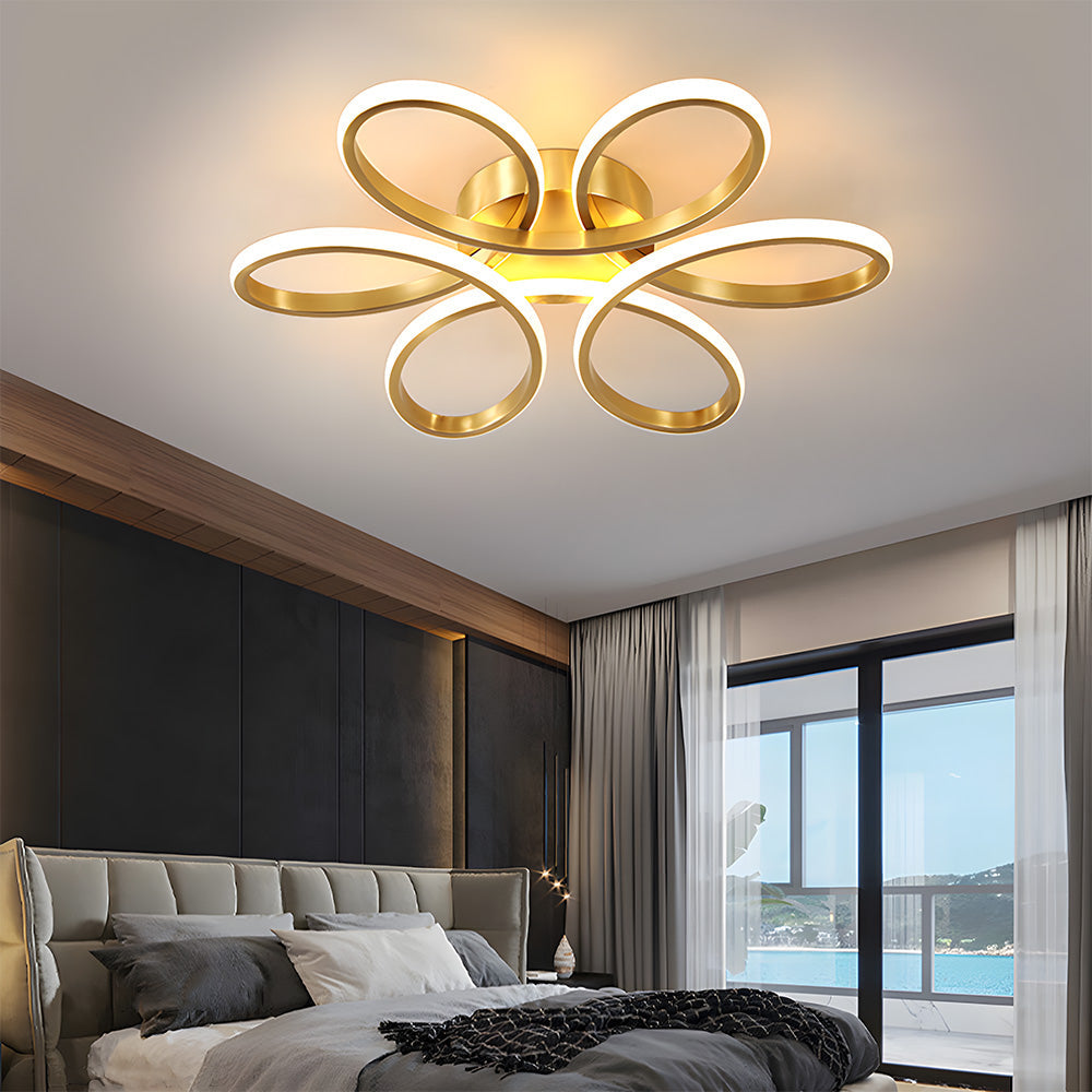 Ceiling Light – Metal and Silicone, Minimalist Design for Living Room or Bedroom