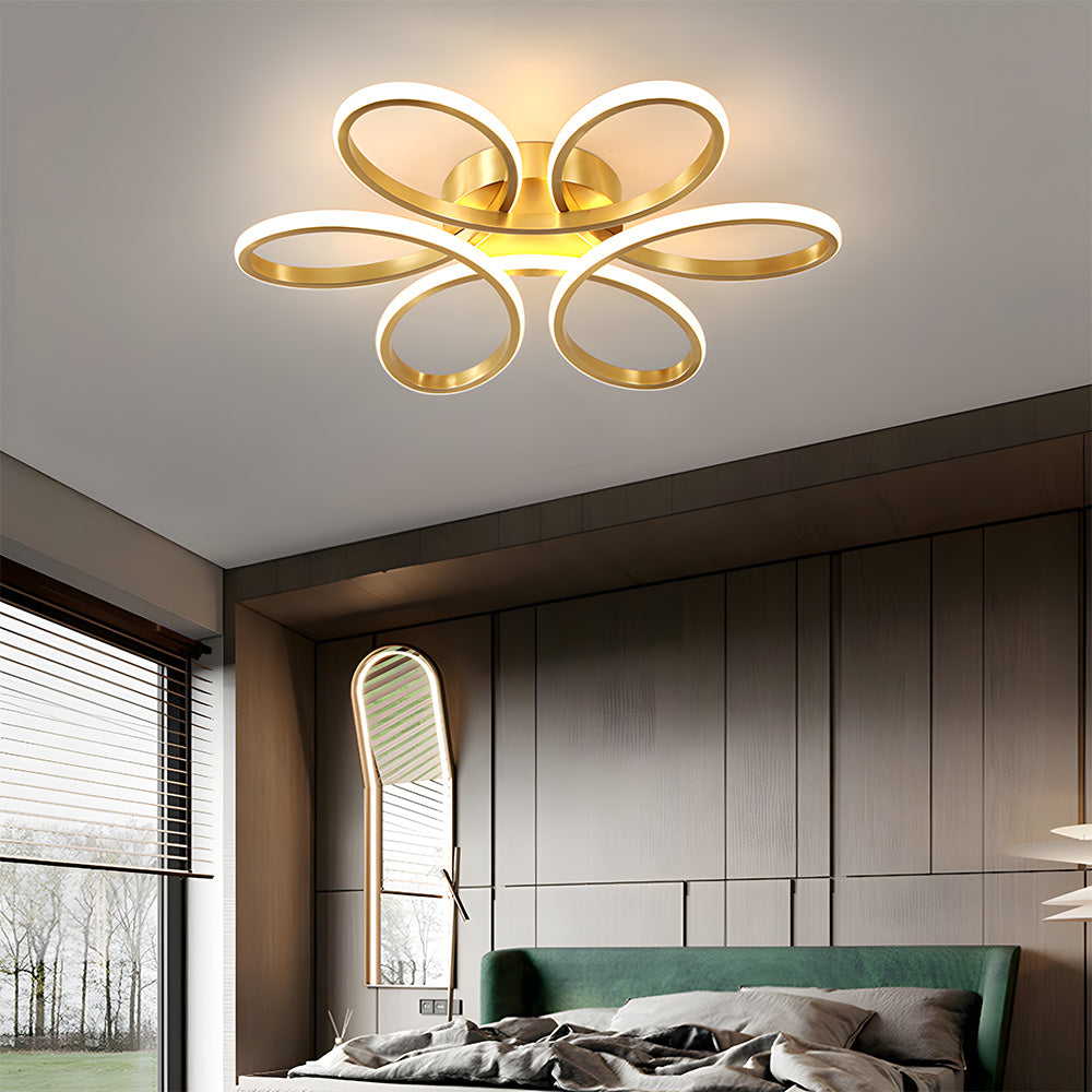 Ceiling Light – Metal and Silicone, Minimalist Design for Living Room or Bedroom