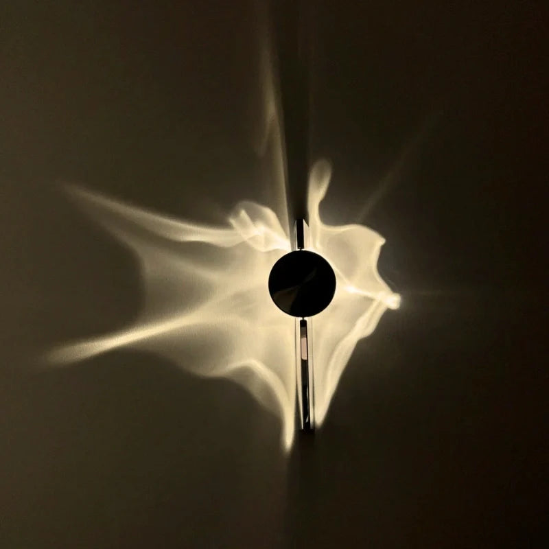 Wall Lamp – Aluminium and Stainless Steel, Warm White, Modern Minimalist for Living Room or Bedroom Lighting