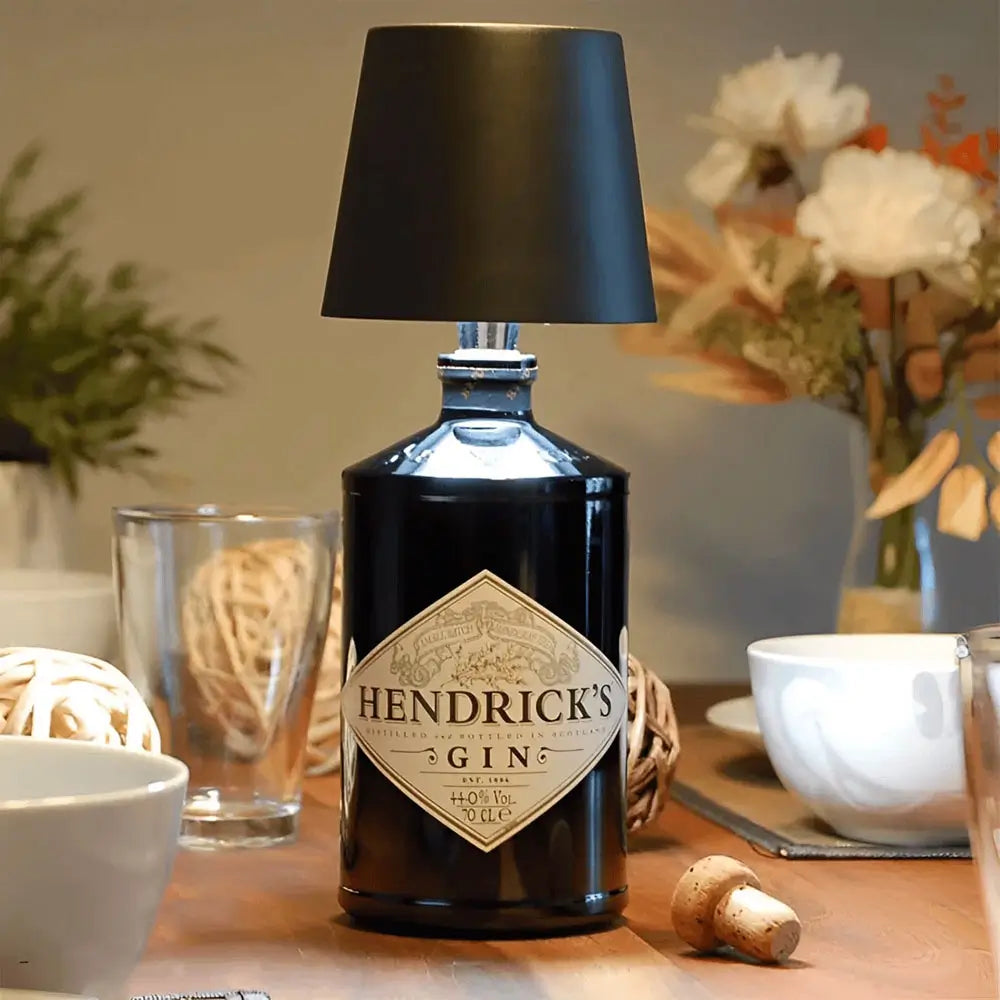 Glass Bottle Lamp – USB Rechargeable, Dimmable with 3 Colors for Creative Home Decor