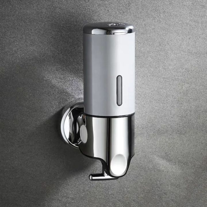 Wall-Mounted Soap Dispenser – Stainless Steel, Modern Silver for Bathroom or Kitchen
