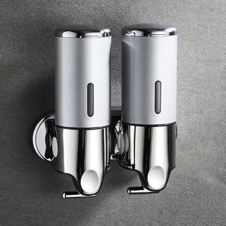 Wall-Mounted Soap Dispenser – Stainless Steel, Modern Silver for Bathroom or Kitchen
