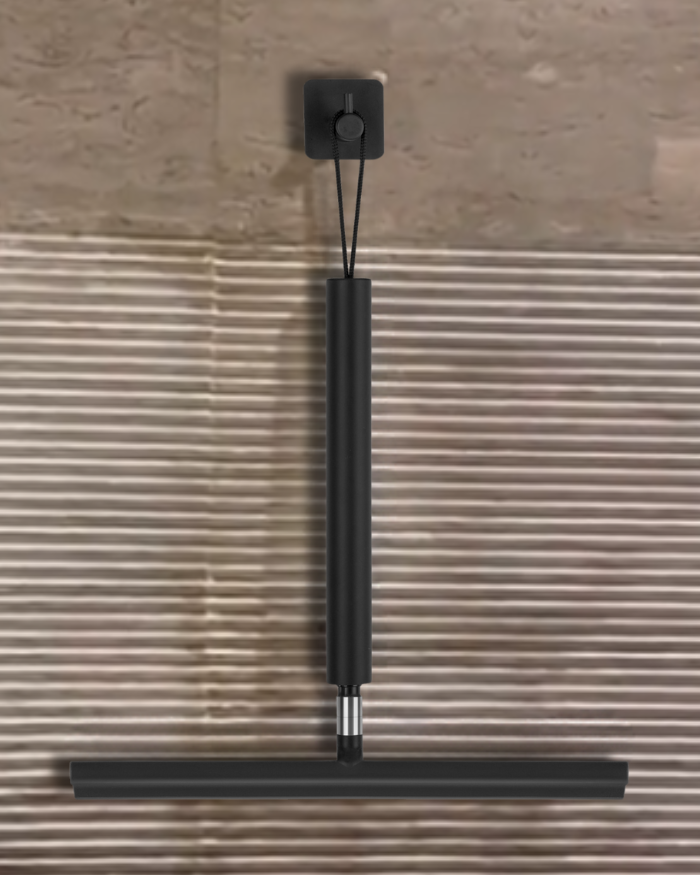 Telescopic Shower Cleaner – Aluminum and Silicone, Modern Design for Bathroom without Bending