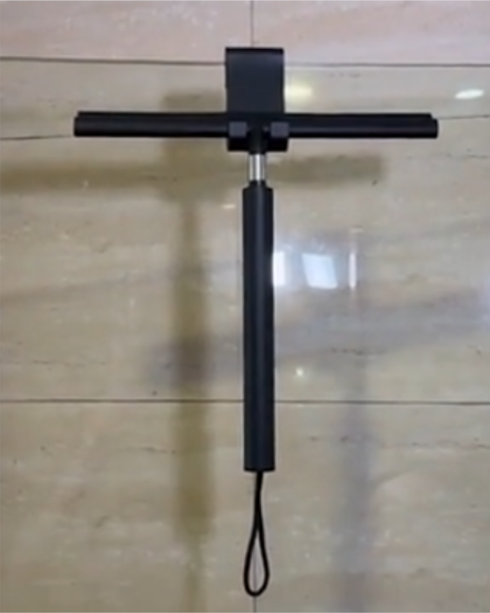 Telescopic Shower Cleaner – Aluminum and Silicone, Modern Design for Bathroom without Bending