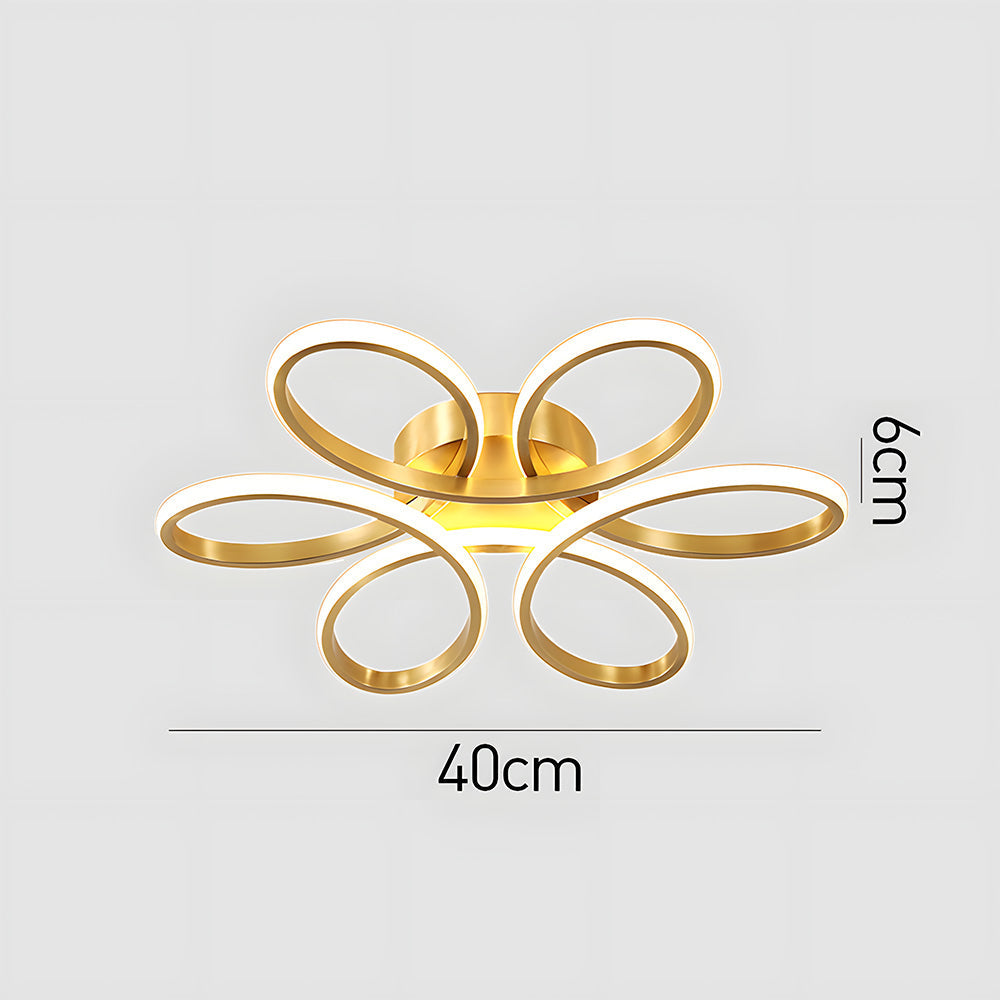 Ceiling Light – Metal and Silicone, Minimalist Design for Living Room or Bedroom