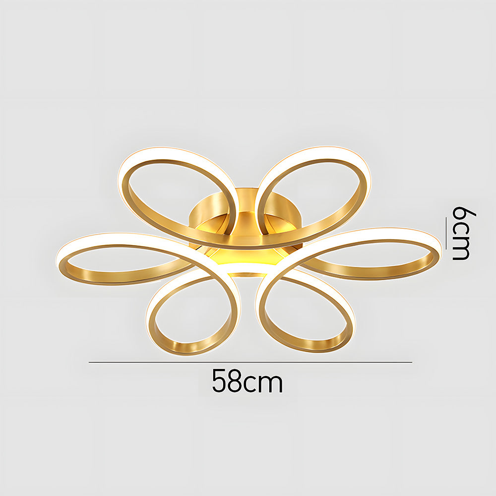 Ceiling Light – Metal and Silicone, Minimalist Design for Living Room or Bedroom