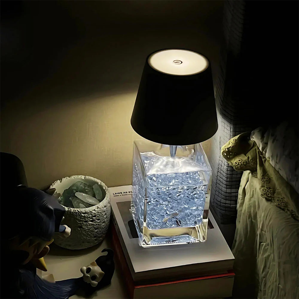 Glass Bottle Lamp – USB Rechargeable, Dimmable with 3 Colors for Creative Home Decor