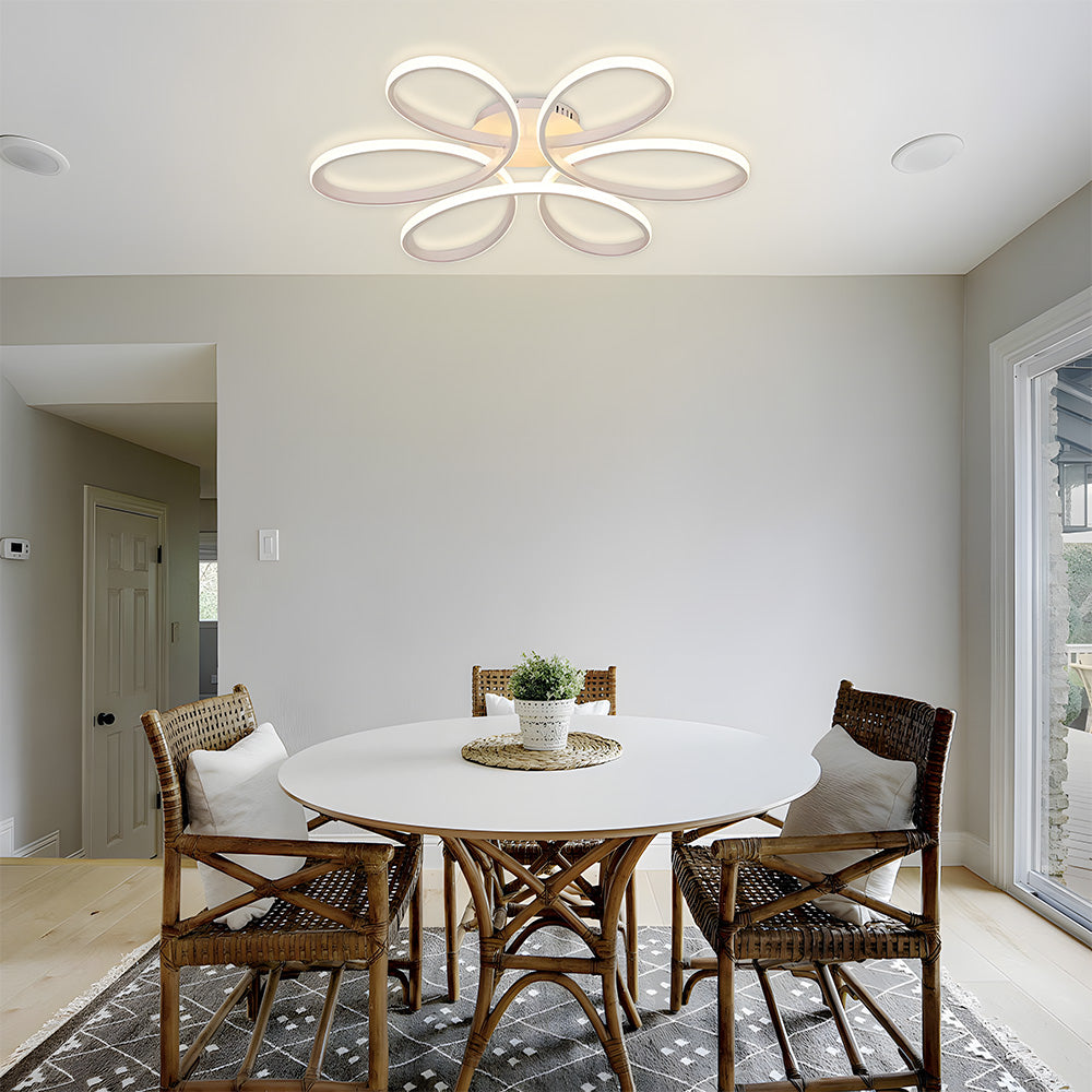 Ceiling Light – Metal and Silicone, Minimalist Design for Living Room or Bedroom