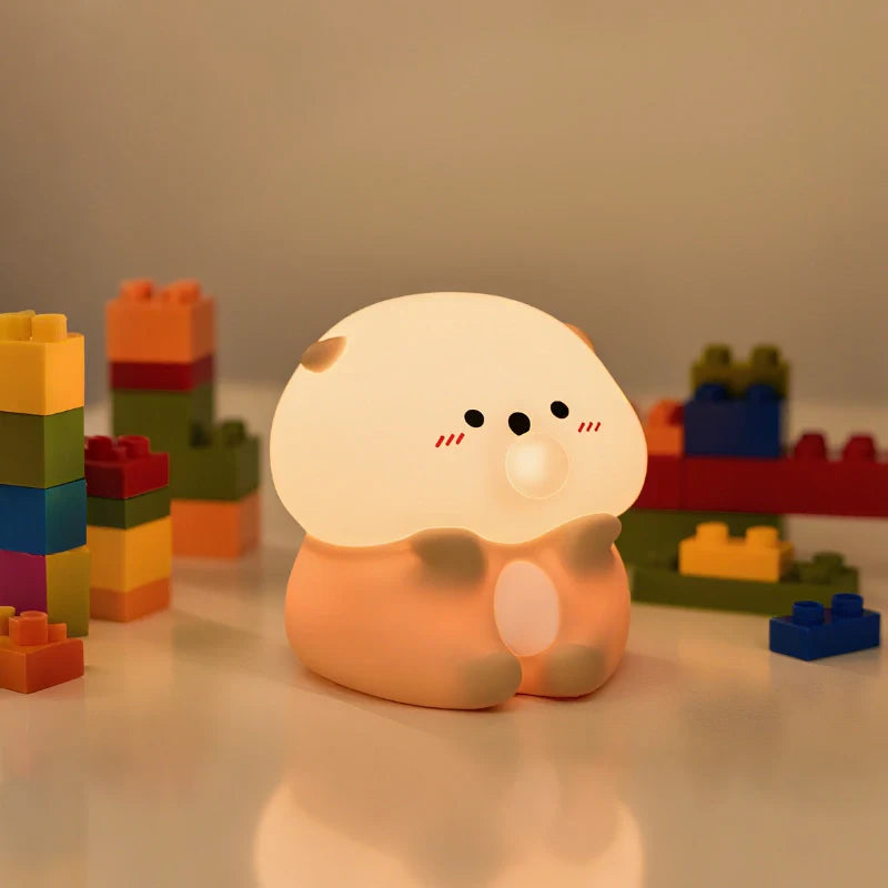 Squeeze Night Light – Animal Designs with Adjustable Brightness for Bedroom or Playroom