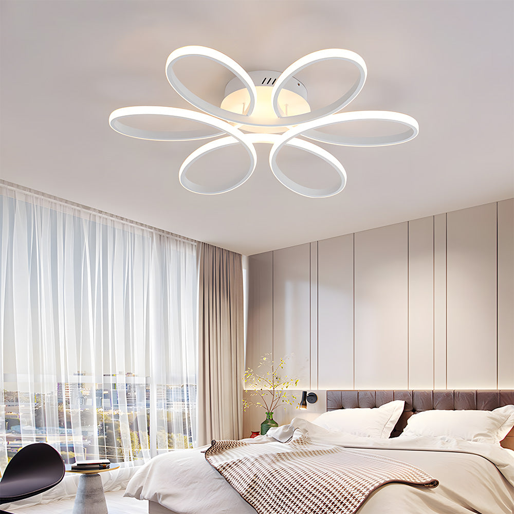 Ceiling Light – Metal and Silicone, Minimalist Design for Living Room or Bedroom