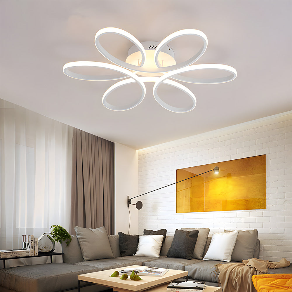 Ceiling Light – Metal and Silicone, Minimalist Design for Living Room or Bedroom