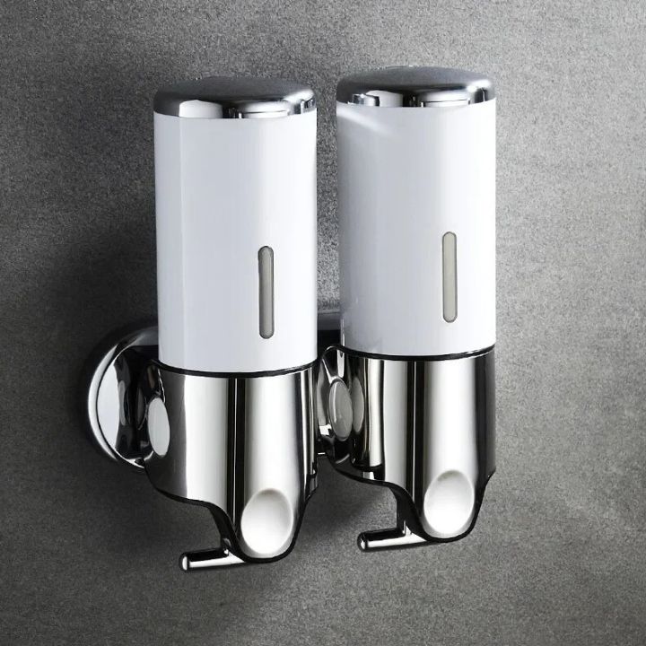 Wall-Mounted Soap Dispenser – Stainless Steel, Modern Silver for Bathroom or Kitchen