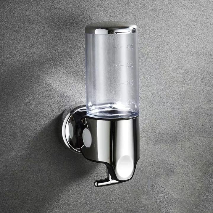 Wall-Mounted Soap Dispenser – Stainless Steel, Modern Silver for Bathroom or Kitchen