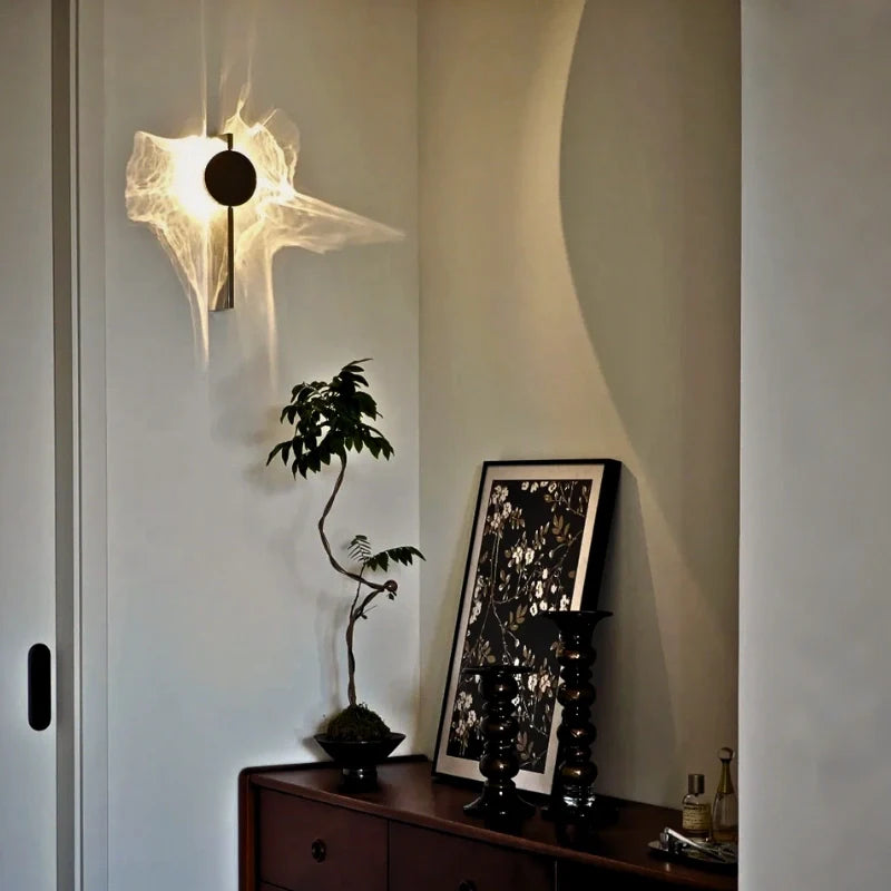Wall Lamp – Aluminium and Stainless Steel, Warm White, Modern Minimalist for Living Room or Bedroom Lighting