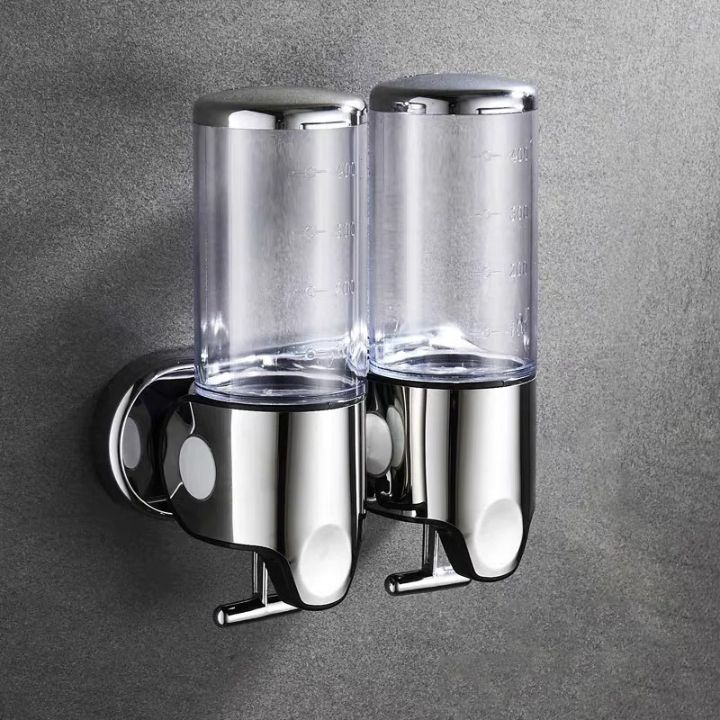 Wall-Mounted Soap Dispenser – Stainless Steel, Modern Silver for Bathroom or Kitchen