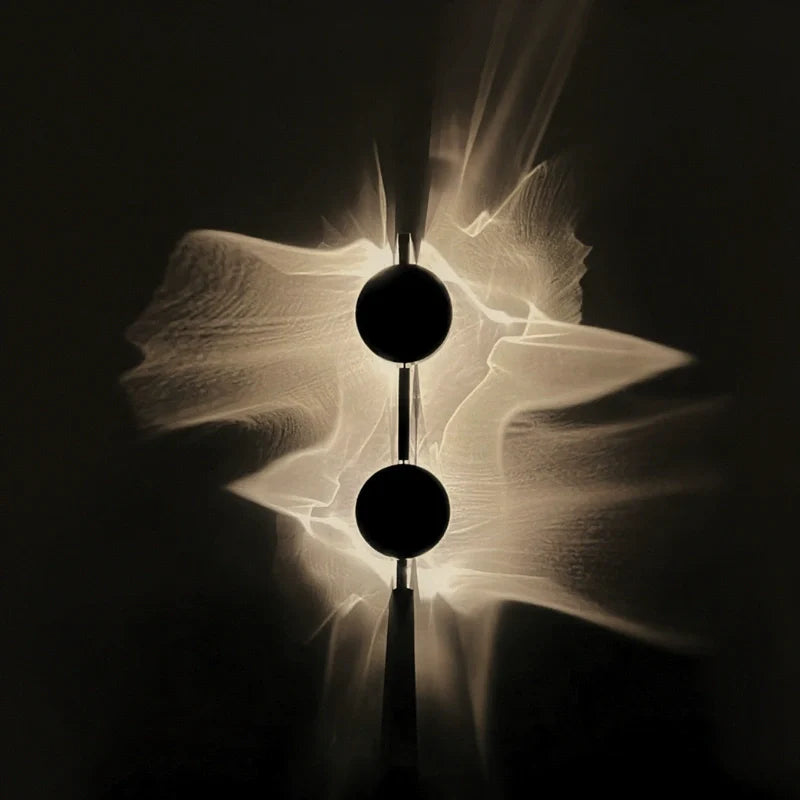 Wall Lamp – Aluminium and Stainless Steel, Warm White, Modern Minimalist for Living Room or Bedroom Lighting