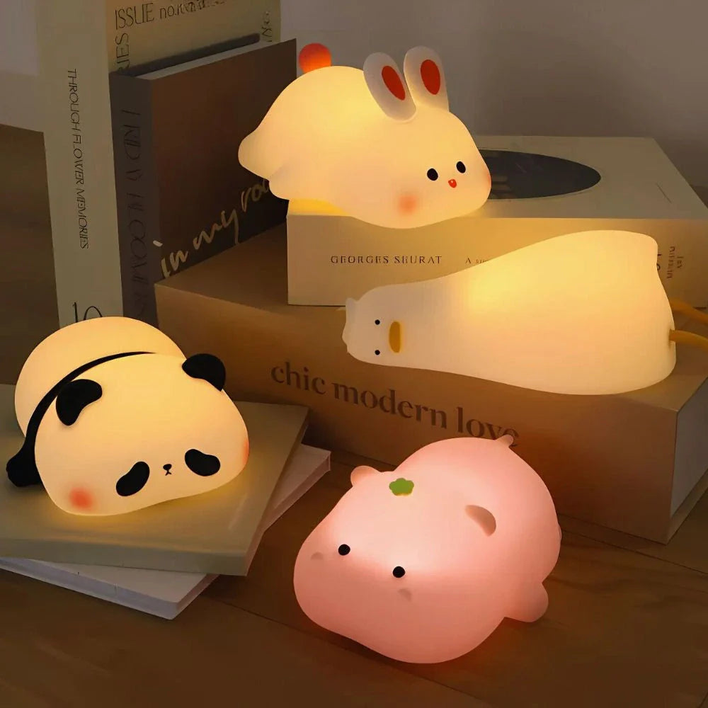 Squeeze Night Light – Animal Designs with Adjustable Brightness for Bedroom or Playroom