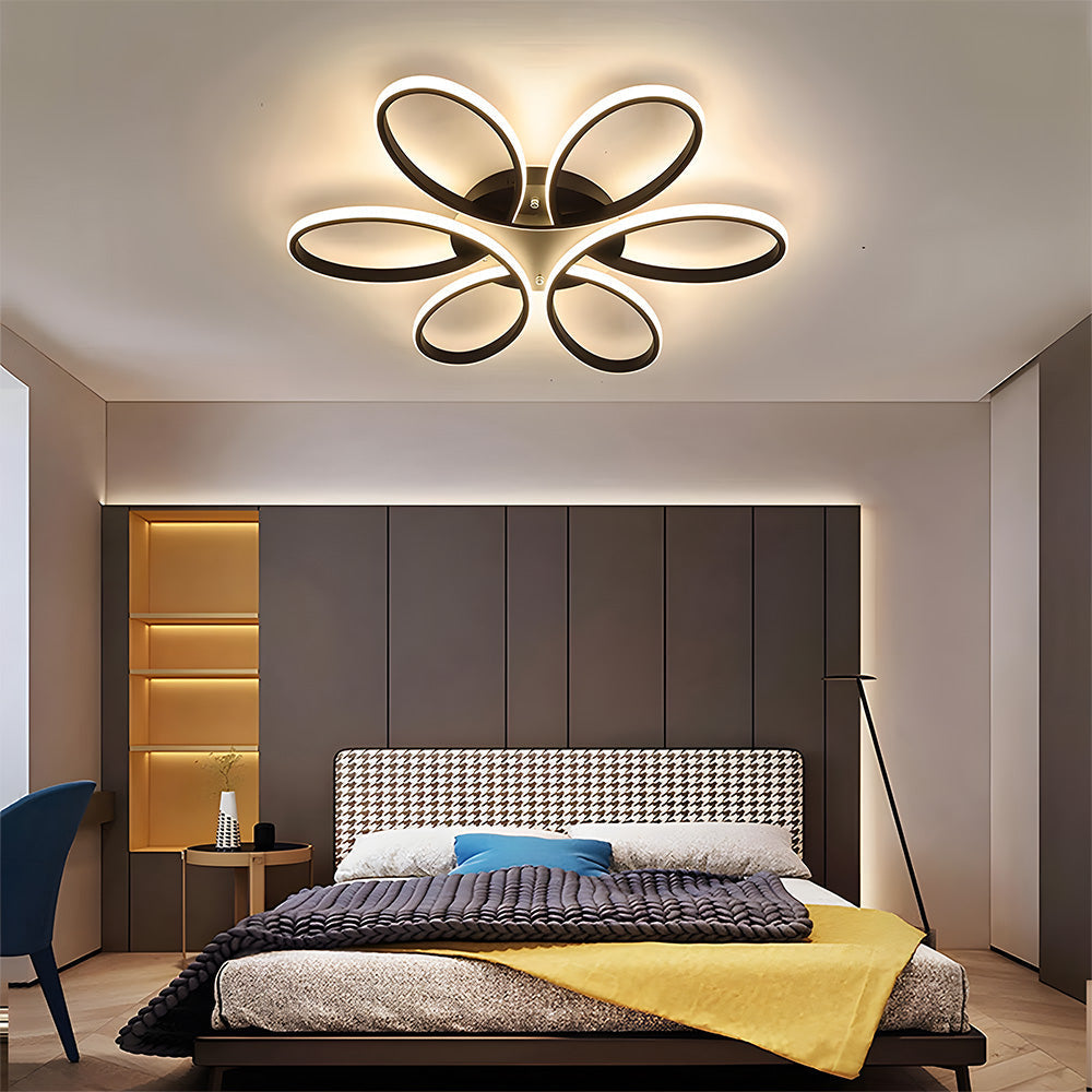 Ceiling Light – Metal and Silicone, Minimalist Design for Living Room or Bedroom