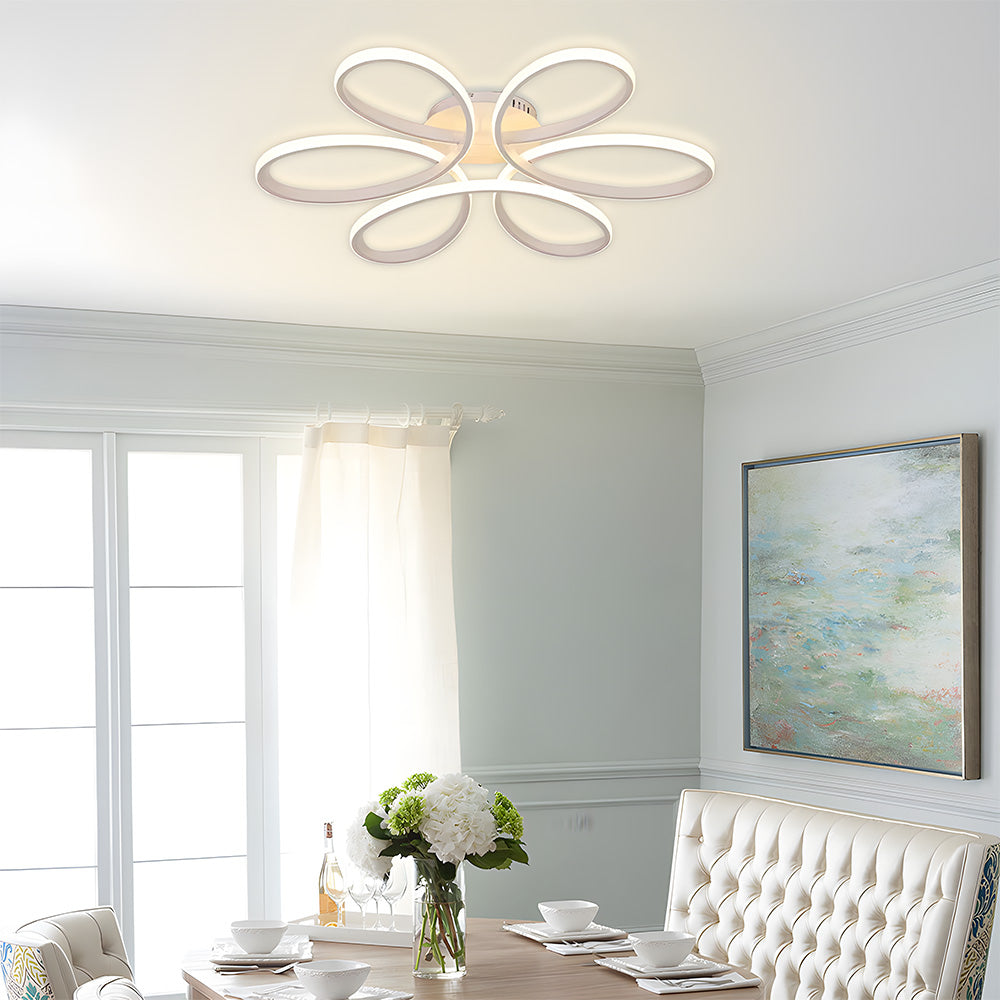 Ceiling Light – Metal and Silicone, Minimalist Design for Living Room or Bedroom