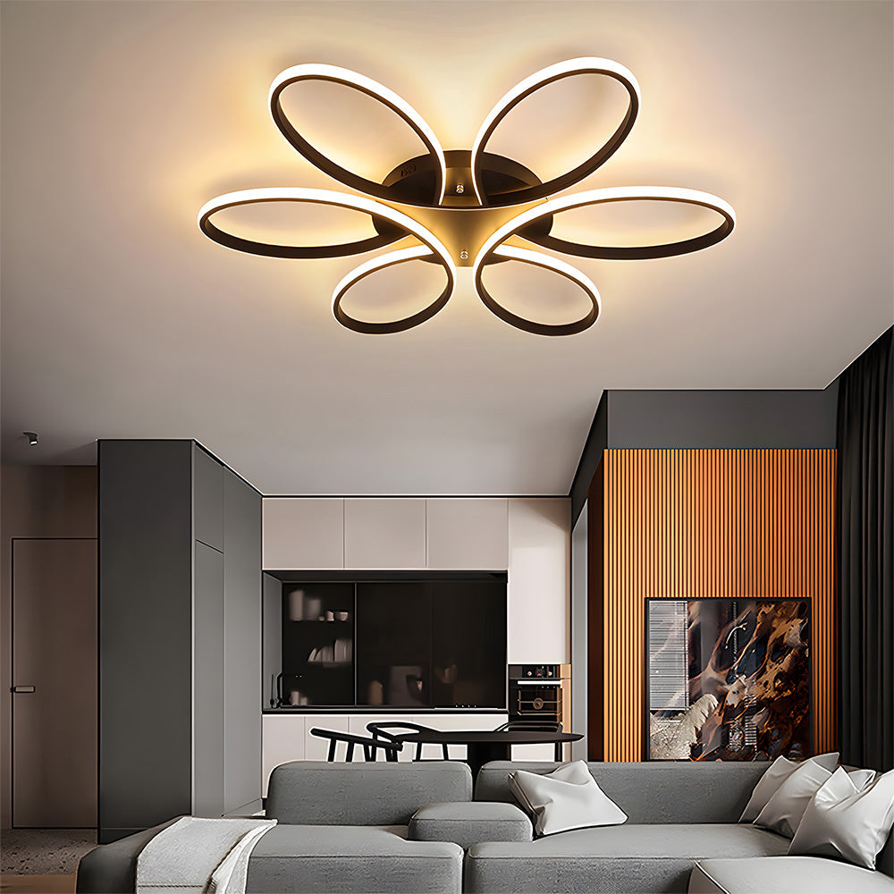 Ceiling Light – Metal and Silicone, Minimalist Design for Living Room or Bedroom