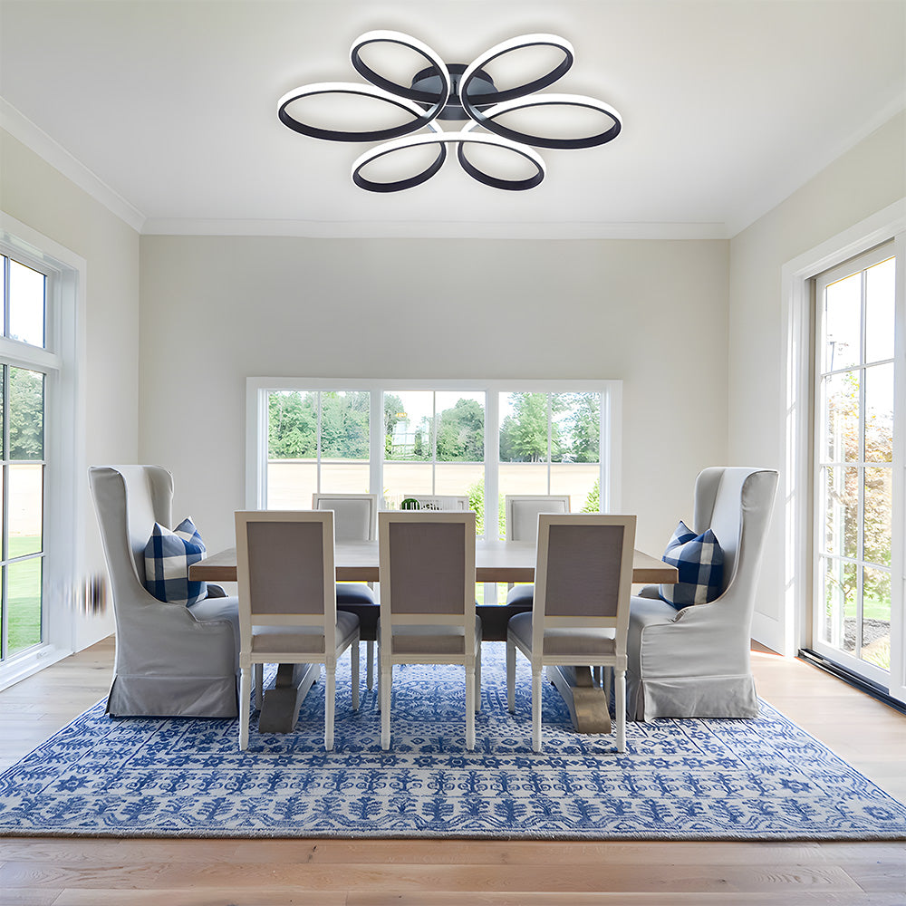 Ceiling Light – Metal and Silicone, Minimalist Design for Living Room or Bedroom
