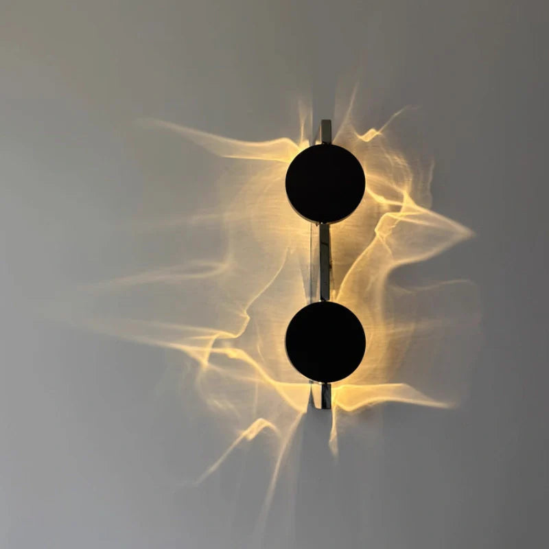 Wall Lamp – Aluminium and Stainless Steel, Warm White, Modern Minimalist for Living Room or Bedroom Lighting