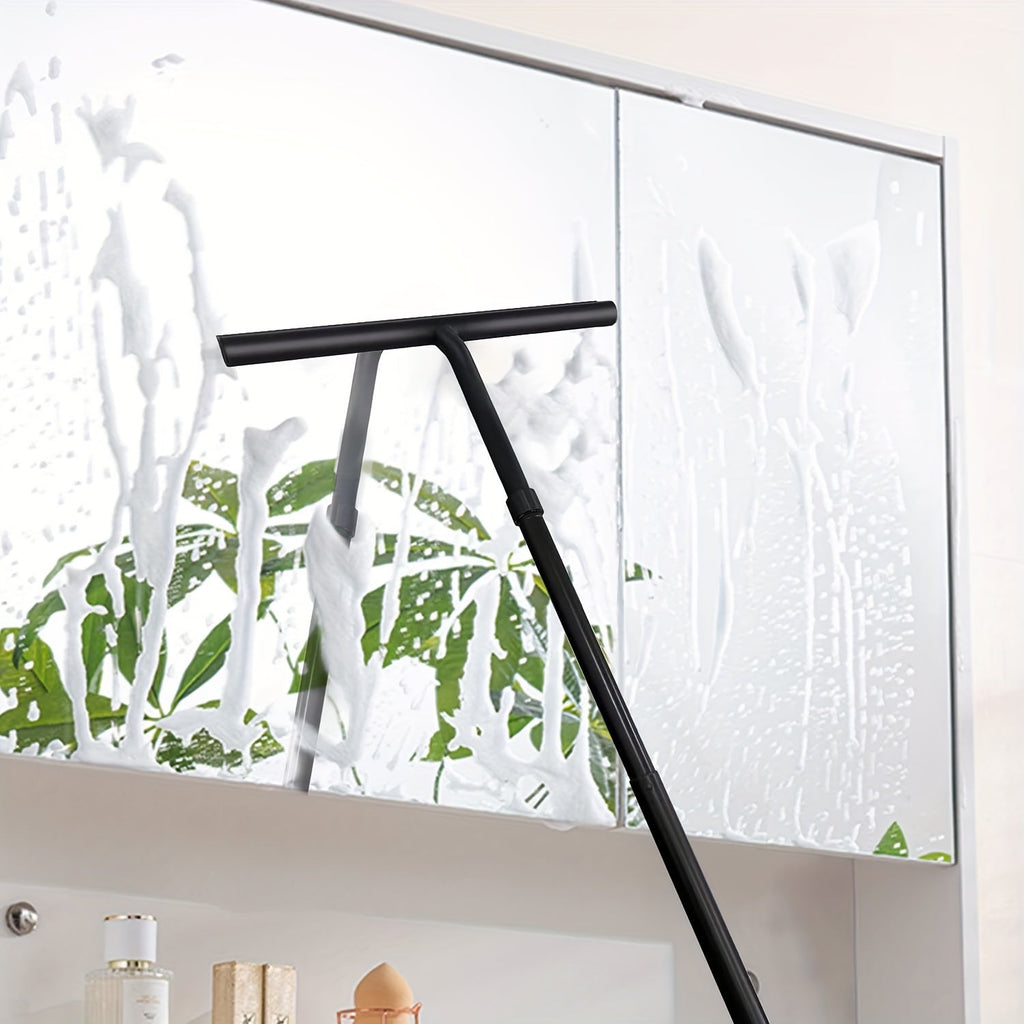 Telescopic Shower Cleaner – Aluminum and Silicone, Modern Design for Bathroom without Bending