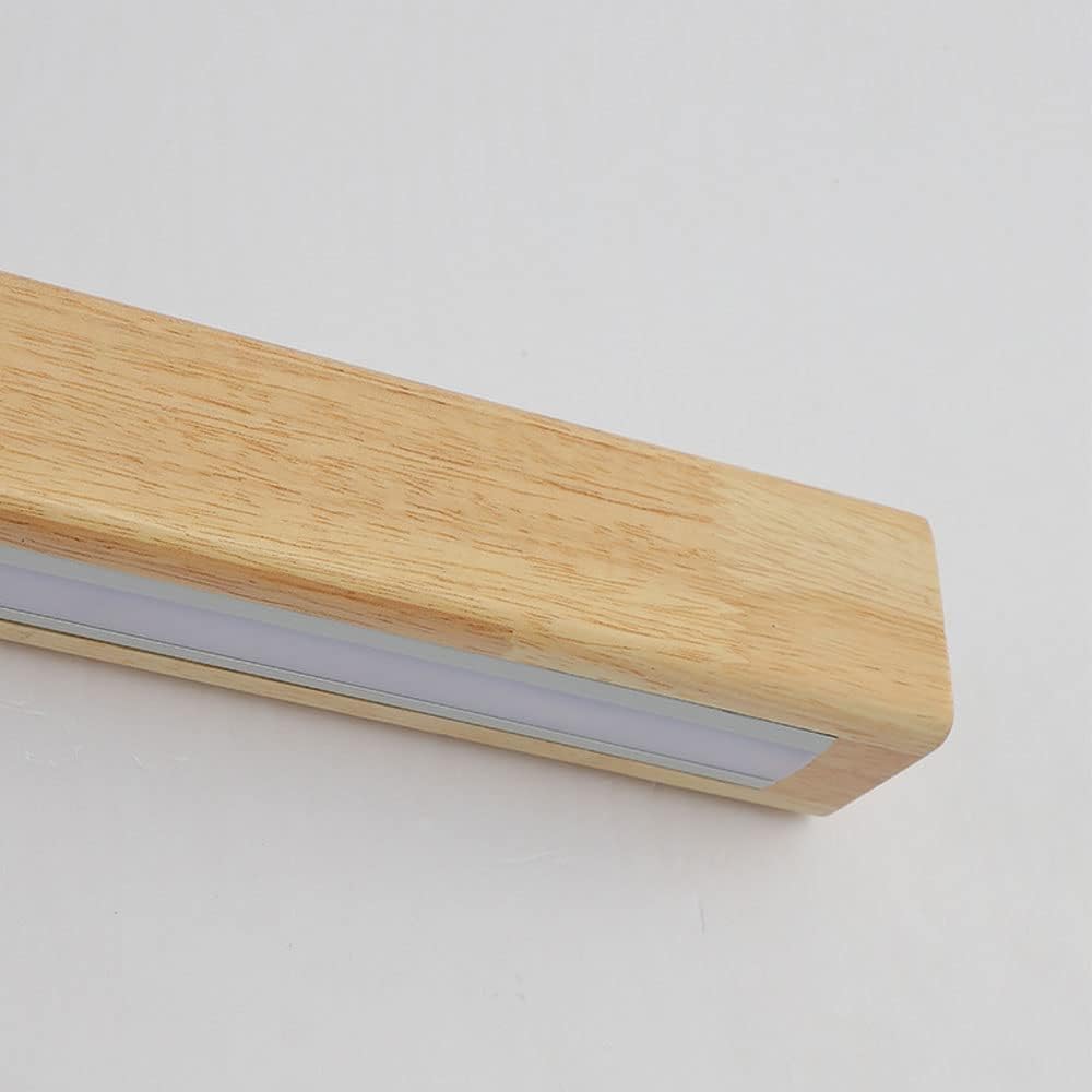 Linear Wall Lamp – Wood and Acrylic, Modern Design for Bathroom or Hall