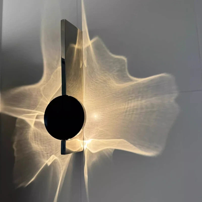 Wall Lamp – Aluminium and Stainless Steel, Warm White, Modern Minimalist for Living Room or Bedroom Lighting