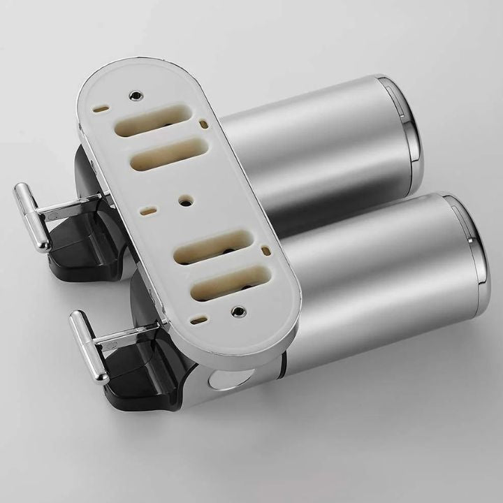 Wall-Mounted Soap Dispenser – Stainless Steel, Modern Silver for Bathroom or Kitchen