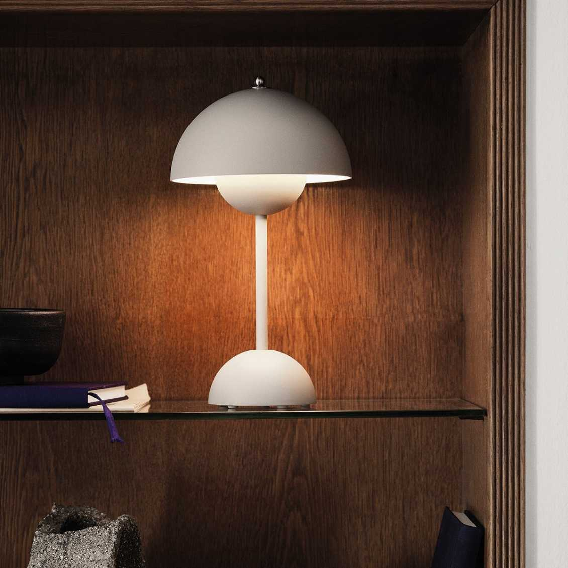 Wireless Table Lamp – Multicolor Mushroom Shape for Desk or Bedside Table
