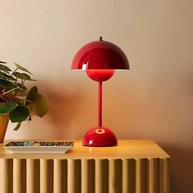 Wireless Table Lamp – Multicolor Mushroom Shape for Desk or Bedside Table