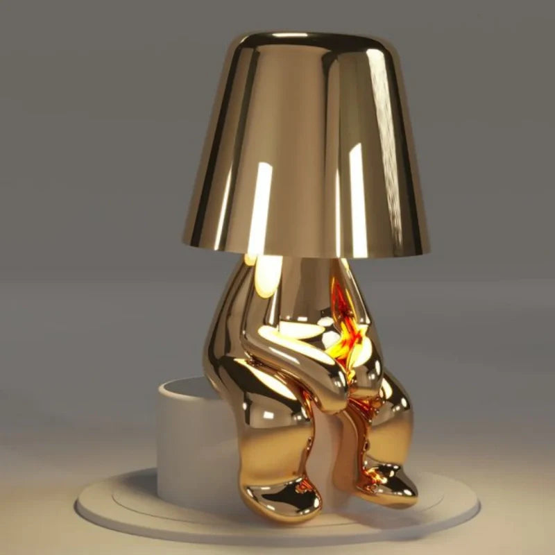Dimmable Table Lamp – Artistic Design in Resin for Office or Bedroom