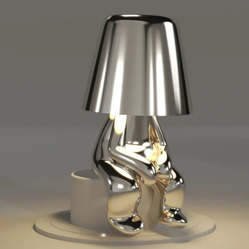 Dimmable Table Lamp – Artistic Design in Resin for Office or Bedroom