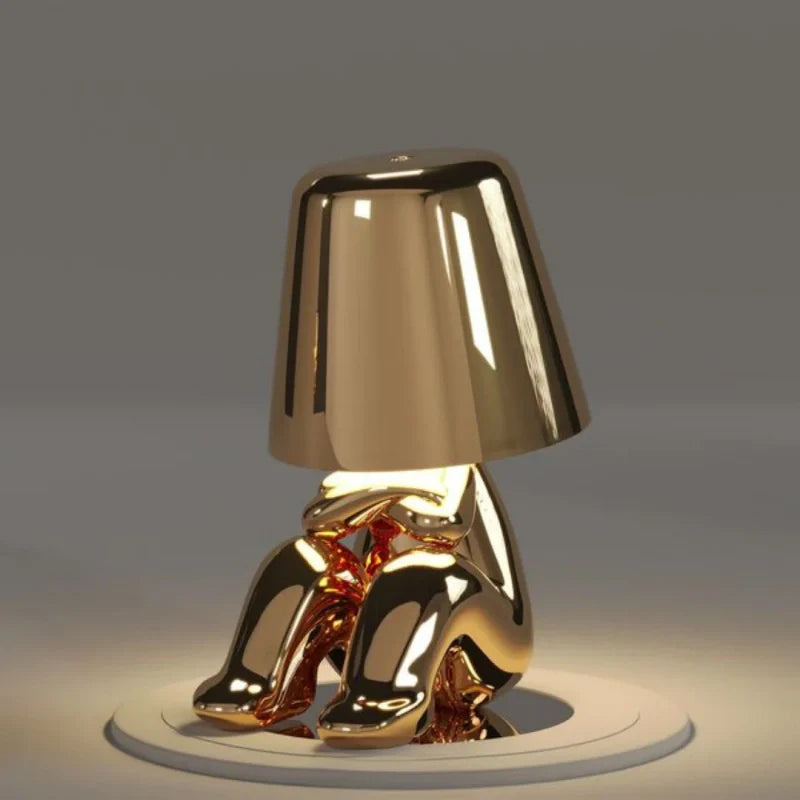Dimmable Table Lamp – Artistic Design in Resin for Office or Bedroom