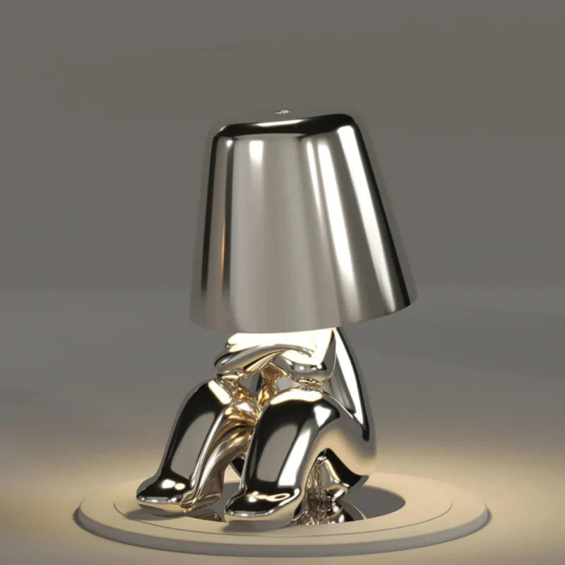 Dimmable Table Lamp – Artistic Design in Resin for Office or Bedroom