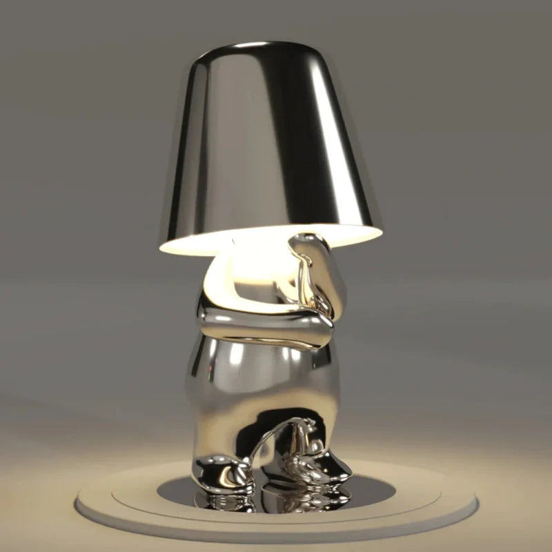 Dimmable Table Lamp – Artistic Design in Resin for Office or Bedroom