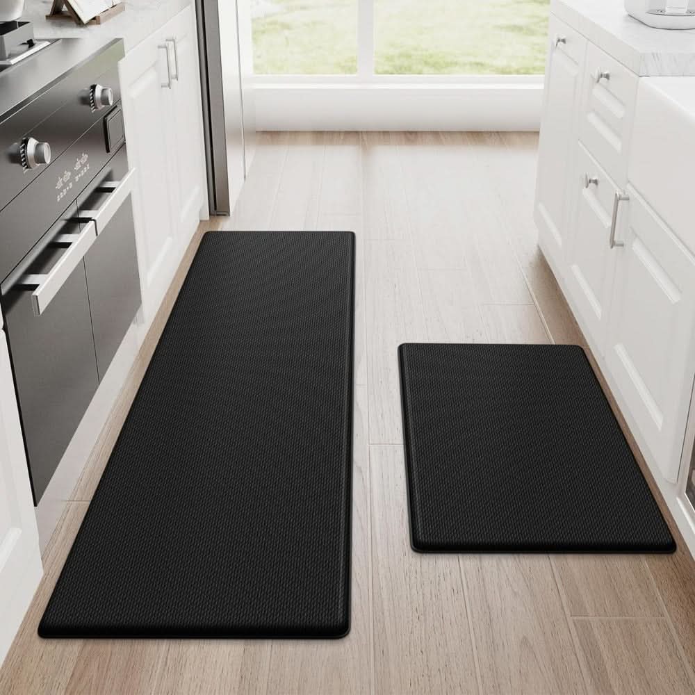 Ergonomic Kitchen Mat – Dark Gray, Water-Repellent and Non-Slip for Kitchen or Hallway