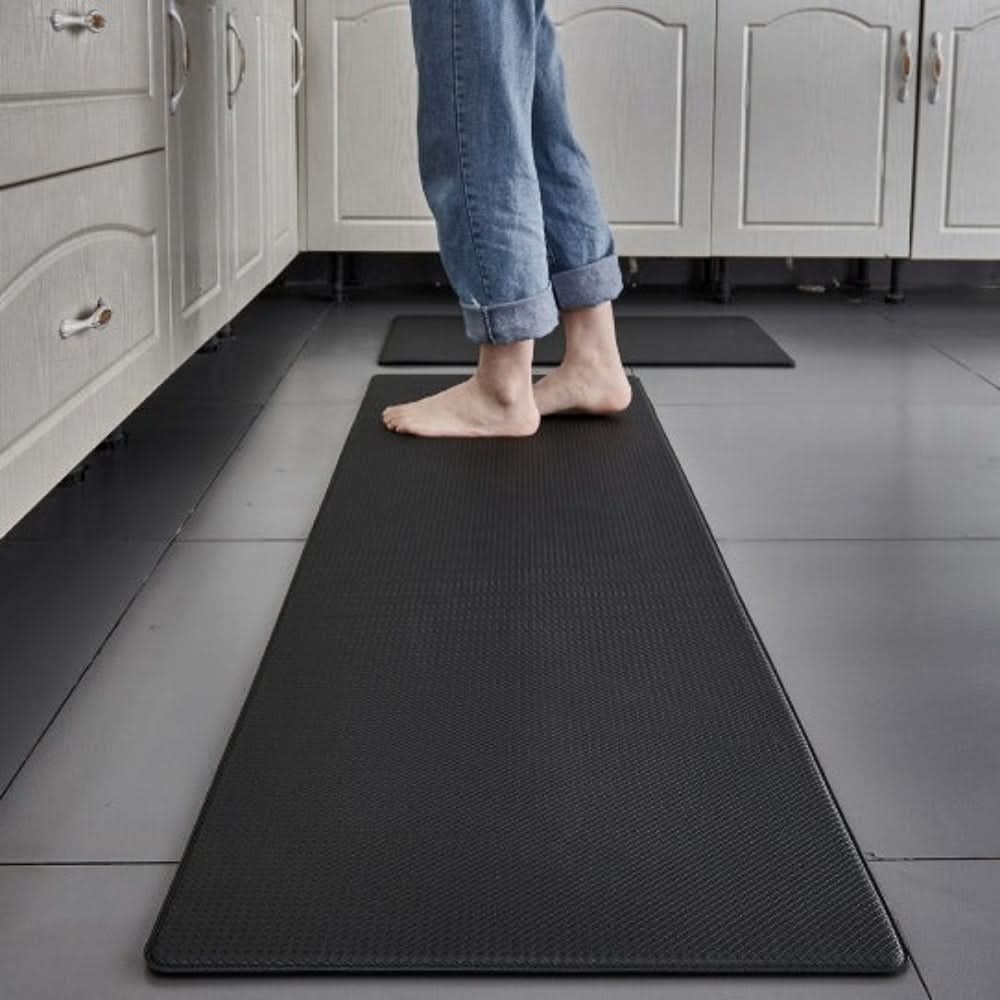 Ergonomic Kitchen Mat – Dark Gray, Water-Repellent and Non-Slip for Kitchen or Hallway