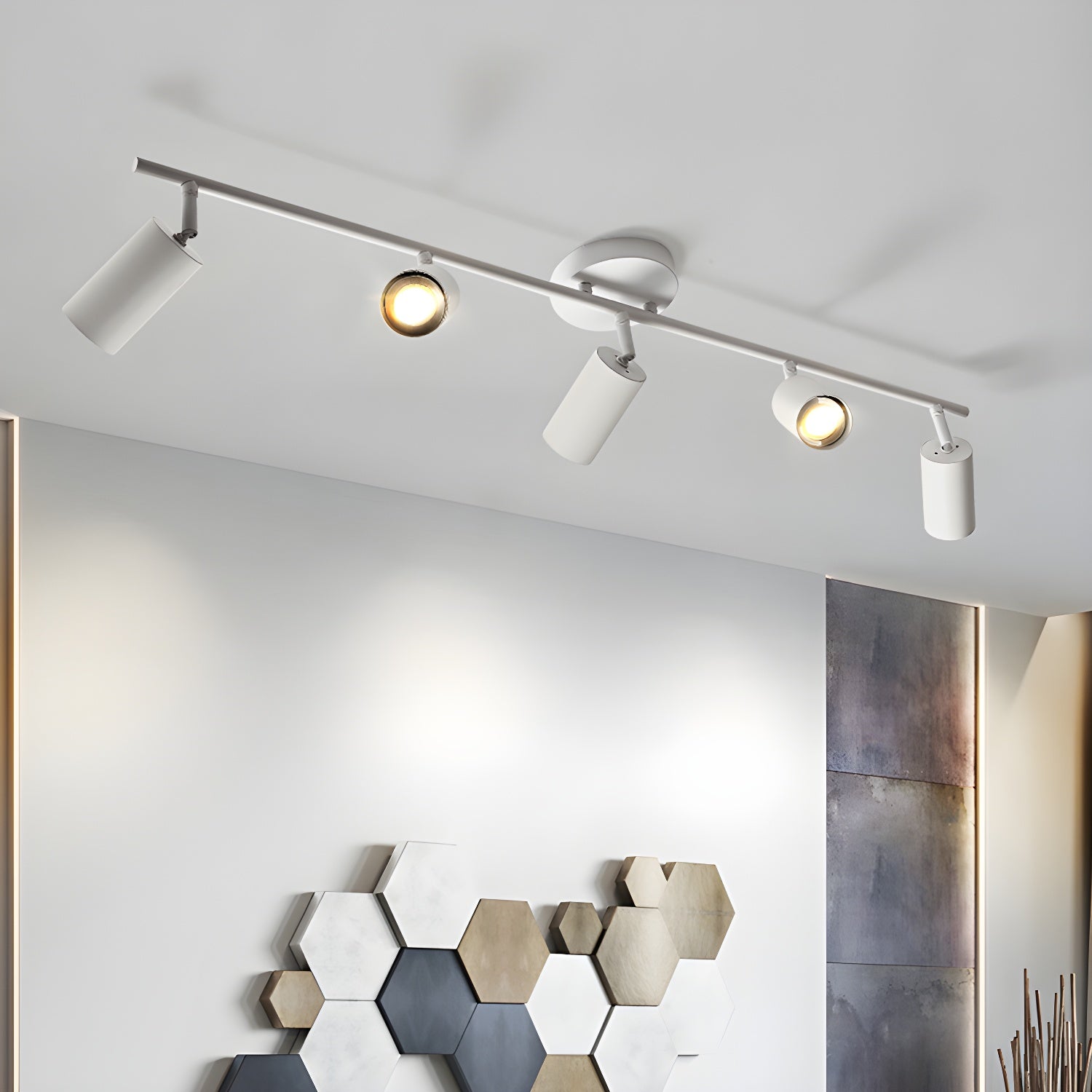 Ceiling Light – Black, Modern Design with 3 Spots for Living Room or Workspace