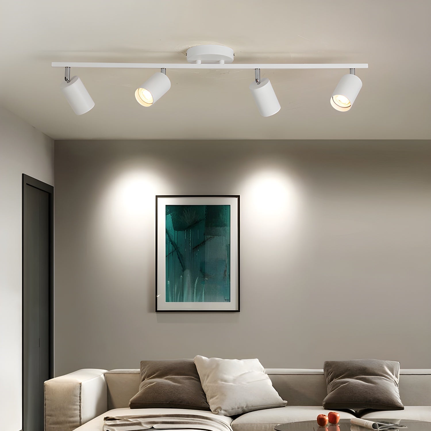 Ceiling Light – Black, Modern Design with 3 Spots for Living Room or Workspace