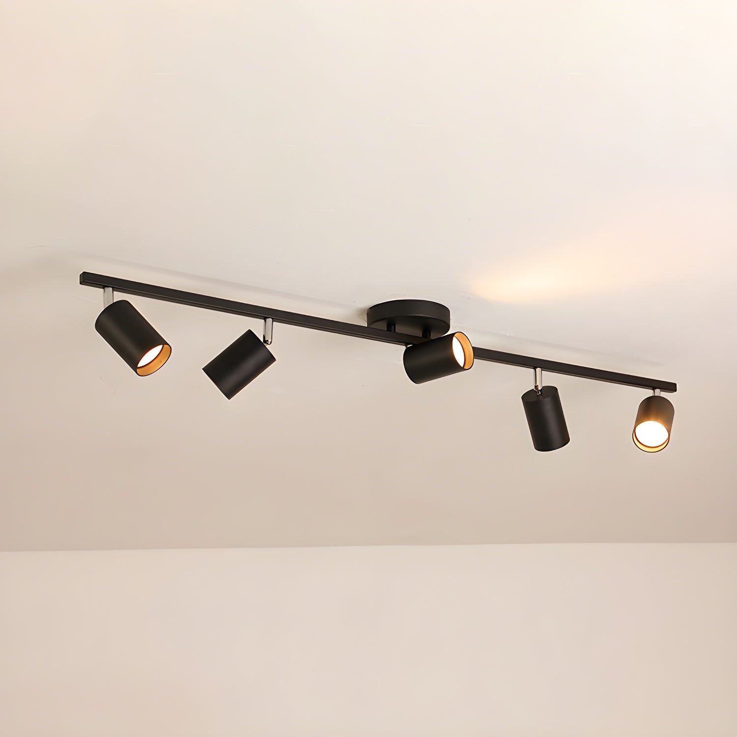 Ceiling Light – Black, Modern Design with 3 Spots for Living Room or Workspace