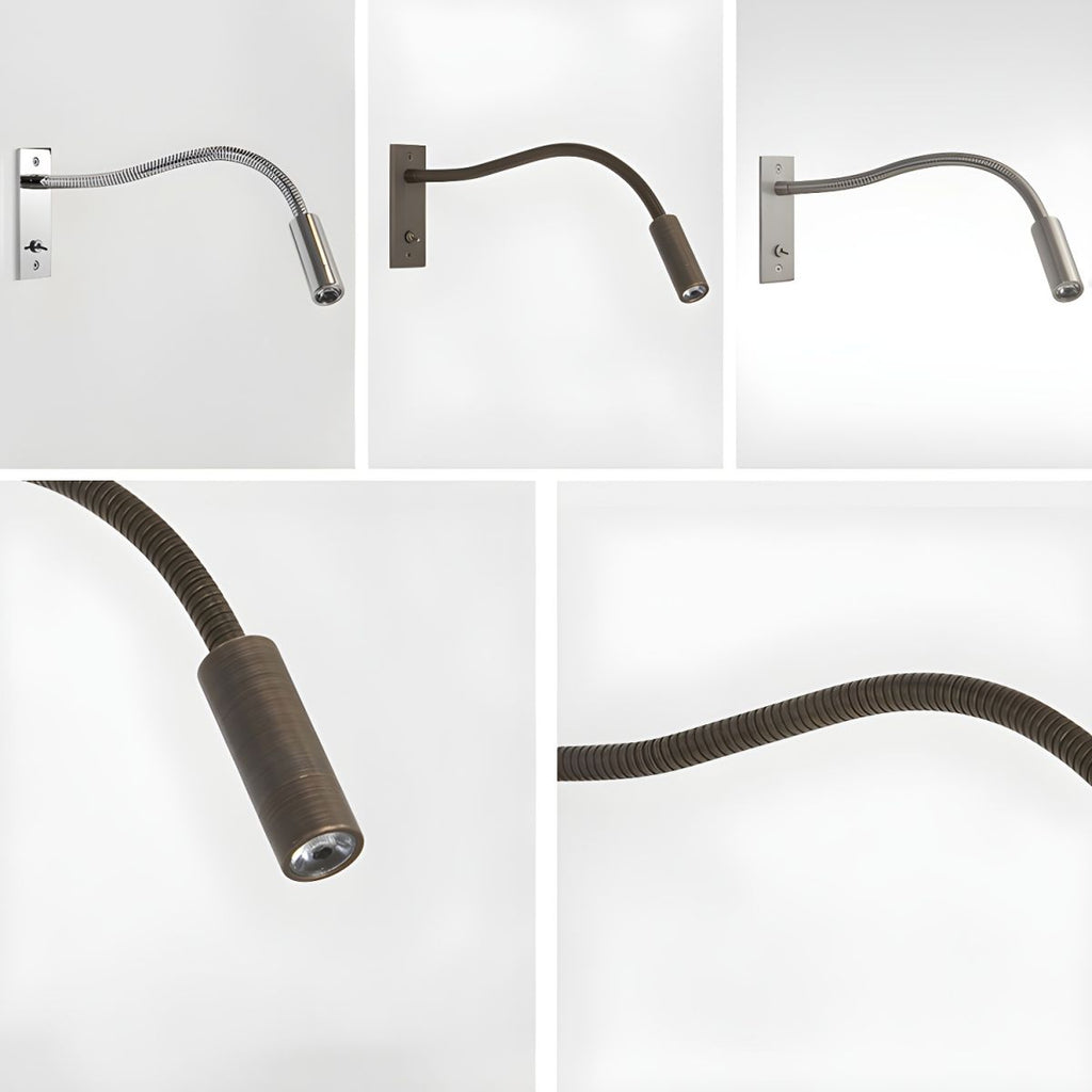 Flexible Wall Lamp – Metal, Modern Design for Reading Nook or Workspace