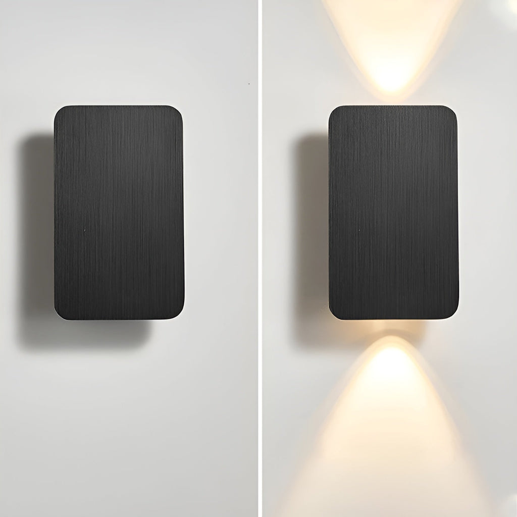 Wall Lamp – Aluminum, Rectangular Design with Warm Lighting for Living Room or Bedroom