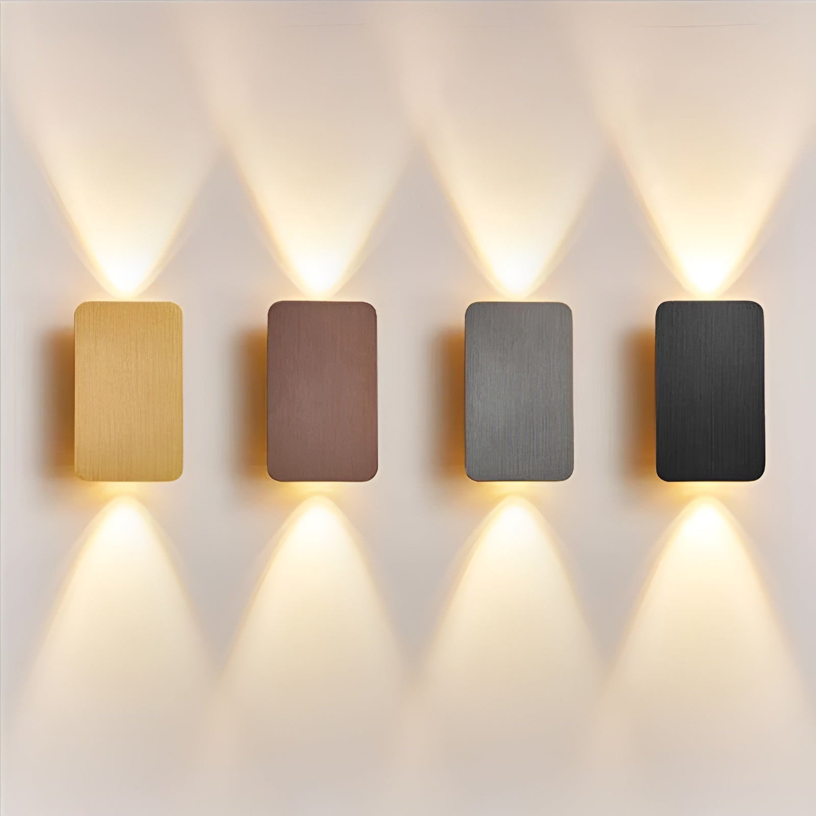Wall Lamp – Aluminum, Rectangular Design with Warm Lighting for Living Room or Bedroom