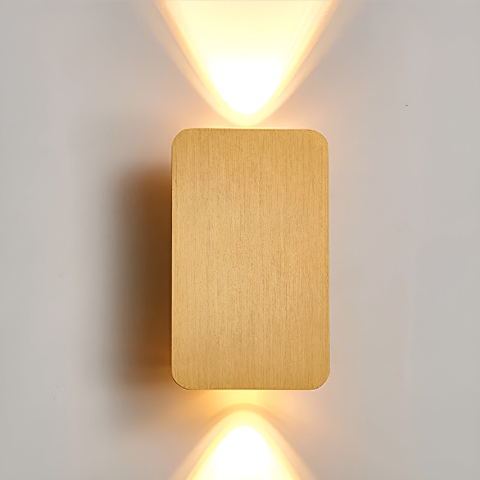Wall Lamp – Aluminum, Rectangular Design with Warm Lighting for Living Room or Bedroom