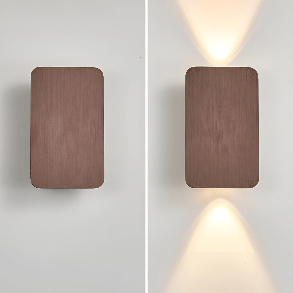 Wall Lamp – Aluminum, Rectangular Design with Warm Lighting for Living Room or Bedroom