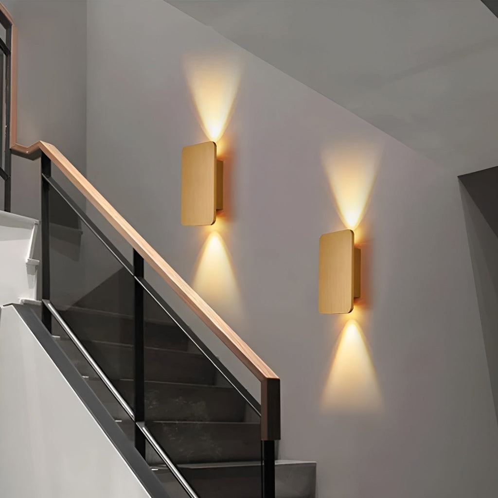 Wall Lamp – Aluminum, Rectangular Design with Warm Lighting for Living Room or Bedroom