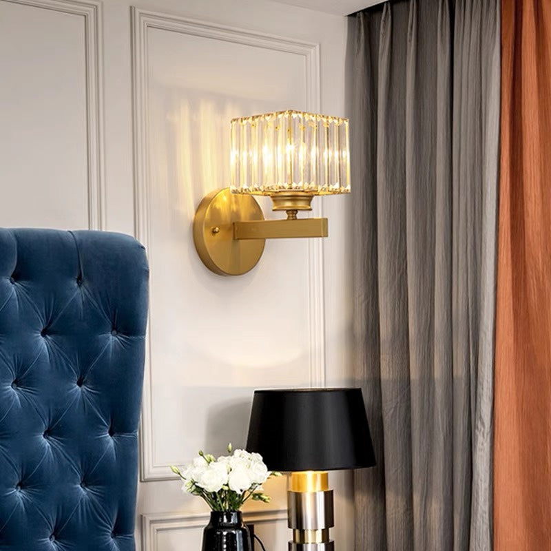 Crystal Wall Lamp – Elegant Design with Sparkling Light for Living Room or Hall