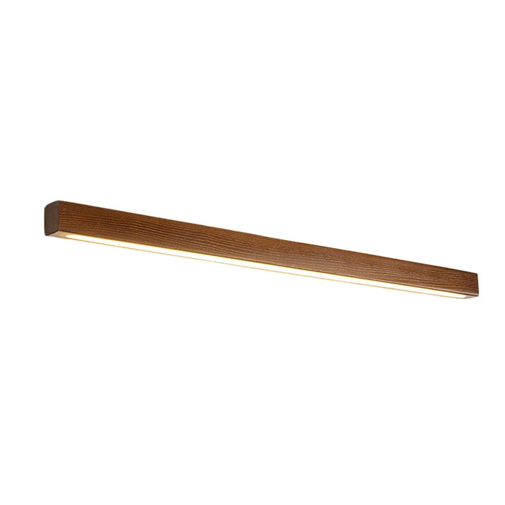 Linear Wall Lamp – Wood and Acrylic, Modern Design for Bathroom or Hall